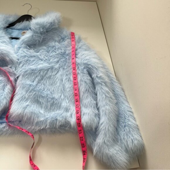 NWT Free People Paris Cropped Faux Fur Jacket Size XL - Picture 12 of 16